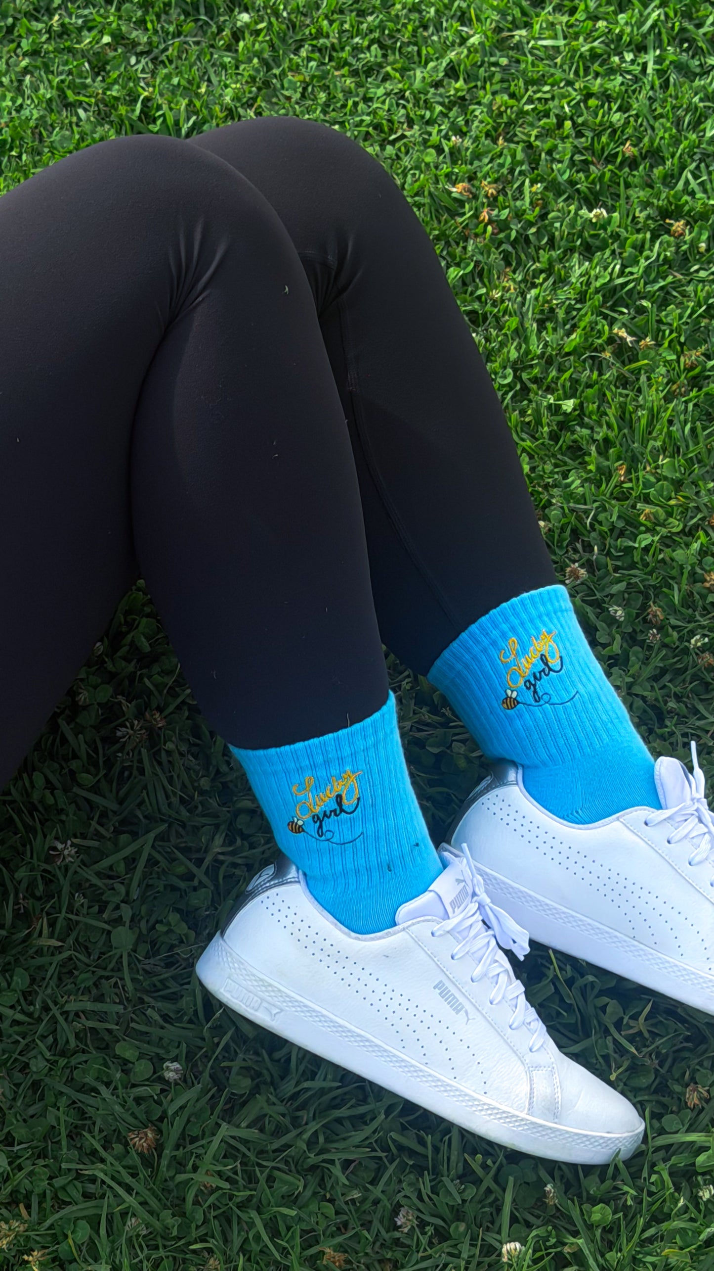 Lucky Girl Grip Sock🐝